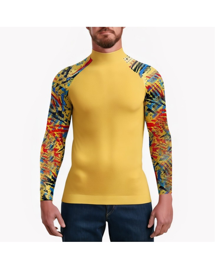 Men's Colorful Printed Surfing Swimsuit 