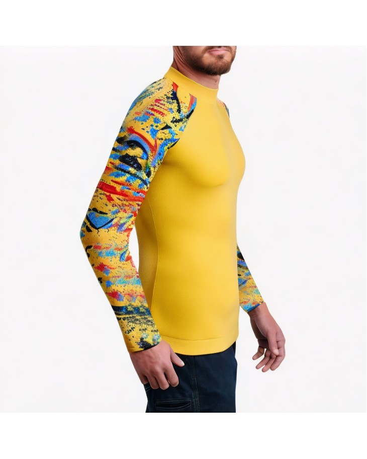 Men's Colorful Printed Surfing Swimsuit 