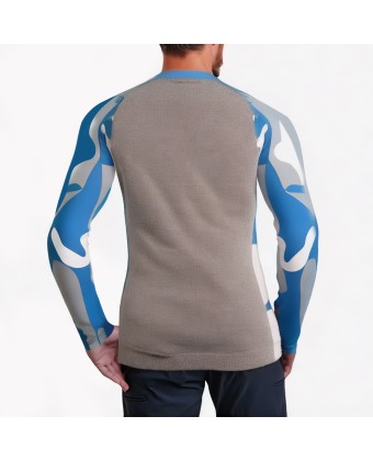 Surfing Camouflage Print Long-Sleeved Swimsuit 