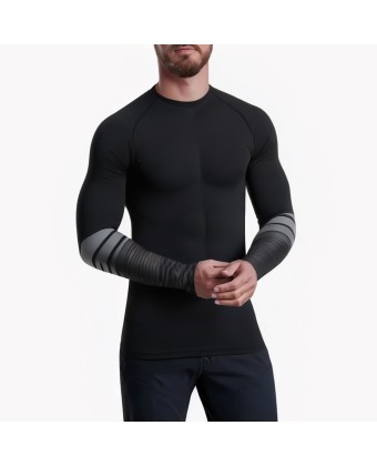 Quick Dry Long Sleeve Contrast Stripe Surf Swimsuit 
