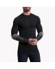 Quick Dry Long Sleeve Contrast Stripe Surf Swimsuit 