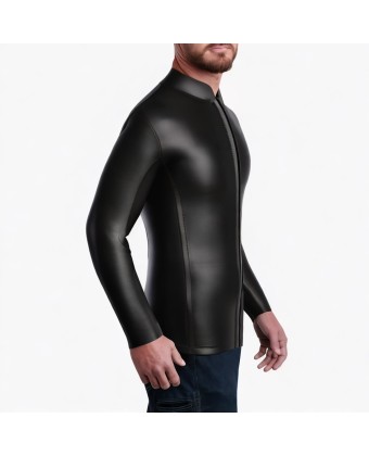Front Zip Long Sleeve Surfing Swimsuit 