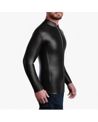 Front Zip Long Sleeve Surfing Swimsuit 