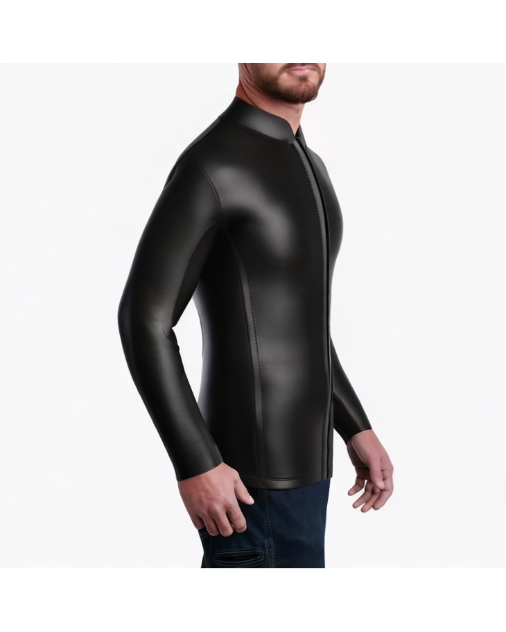 Front Zip Long Sleeve Surfing Swimsuit 