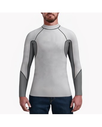 Men's Sun Protection Long Sleeve Surfing Swimsuit 